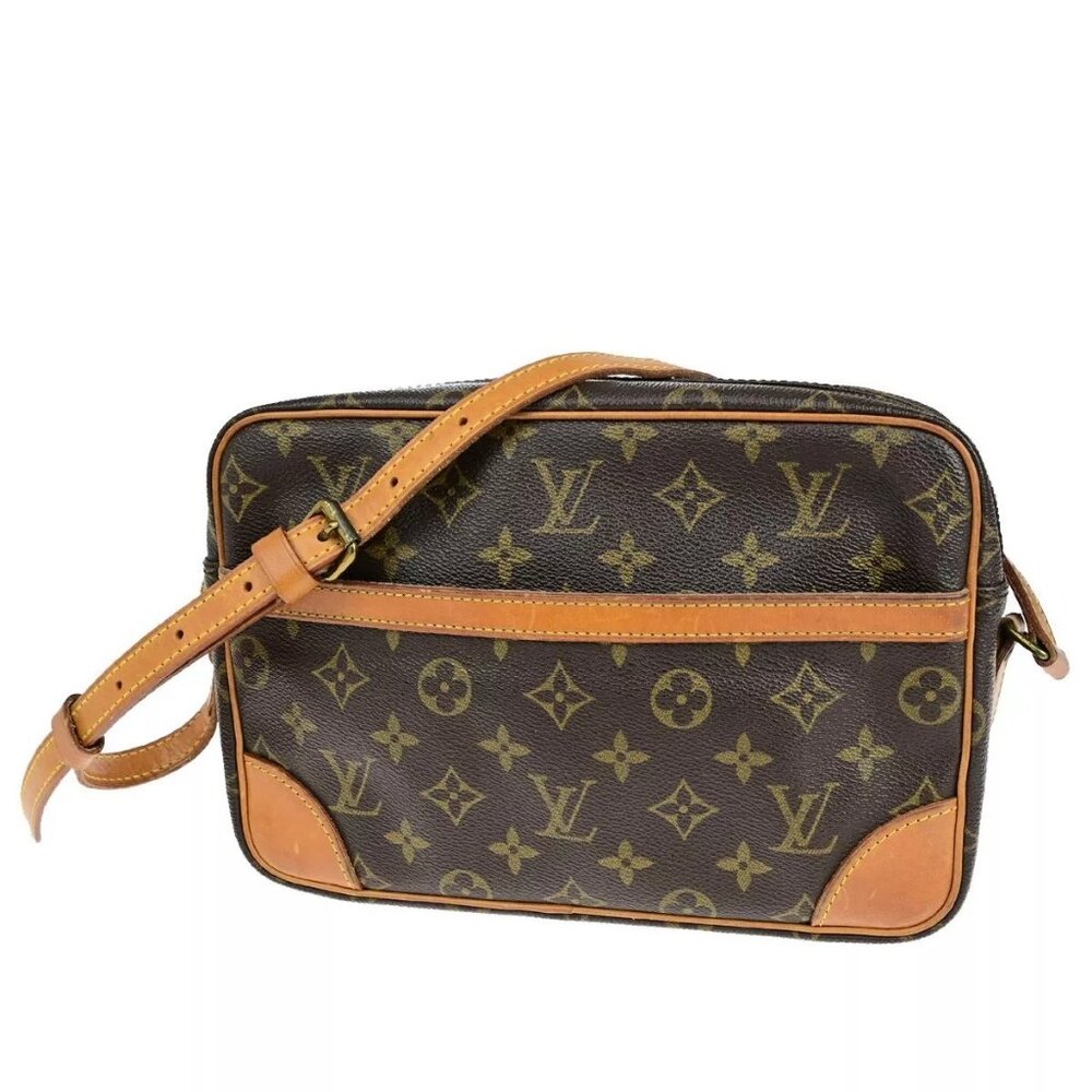 LOUIS VUITTON Trocadero 27 Shoulder Bag Monogram Leather Brown M51274 84FB236